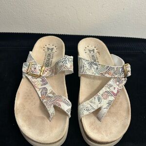 Mephisto Colorful Patterned Women's Sandals Sz 37